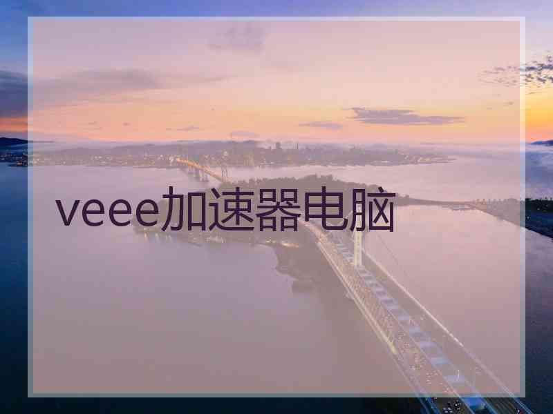 veee加速器电脑