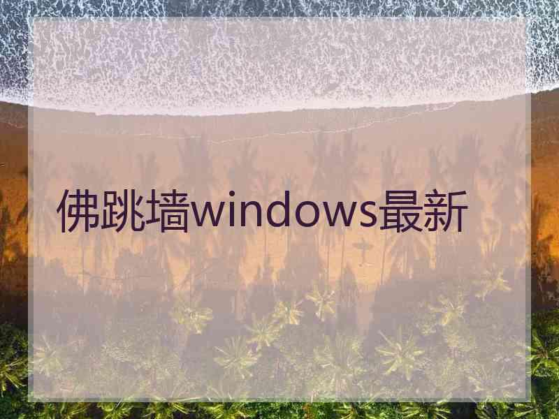 佛跳墙windows最新