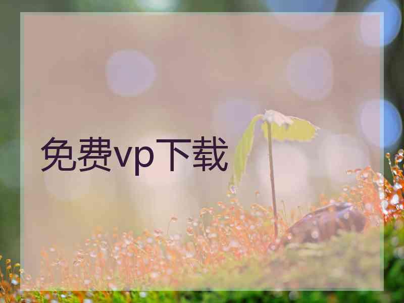 免费vp下载