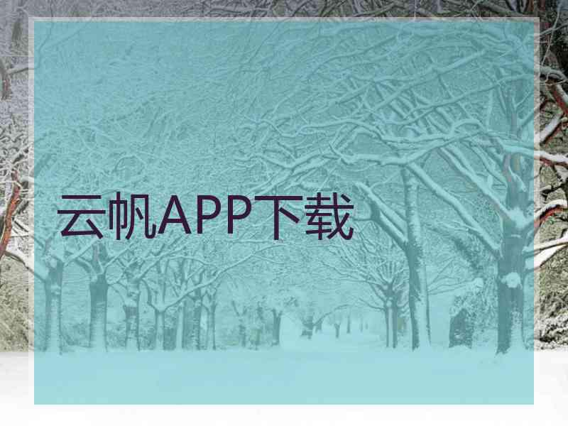 云帆APP下载