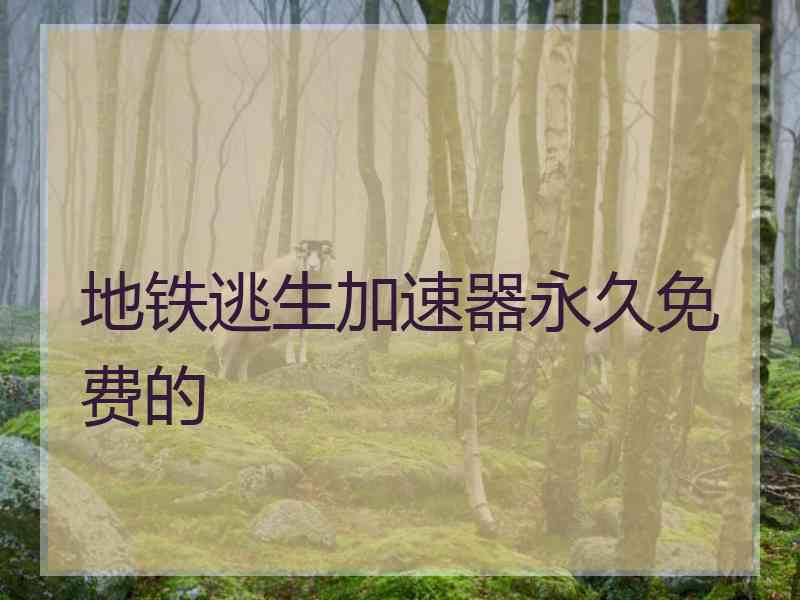 地铁逃生加速器永久免费的