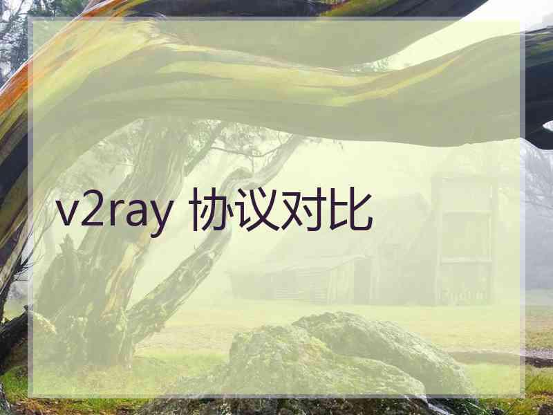 v2ray 协议对比