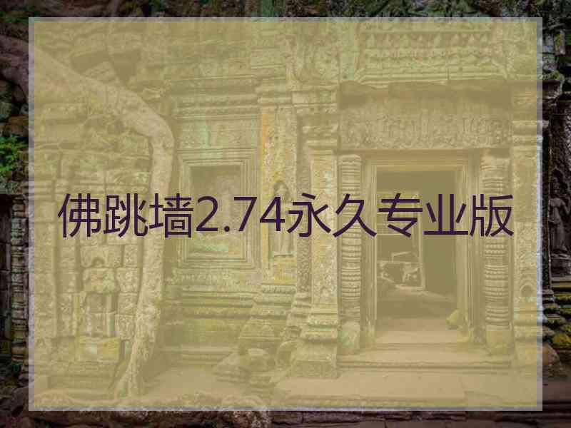 佛跳墙2.74永久专业版