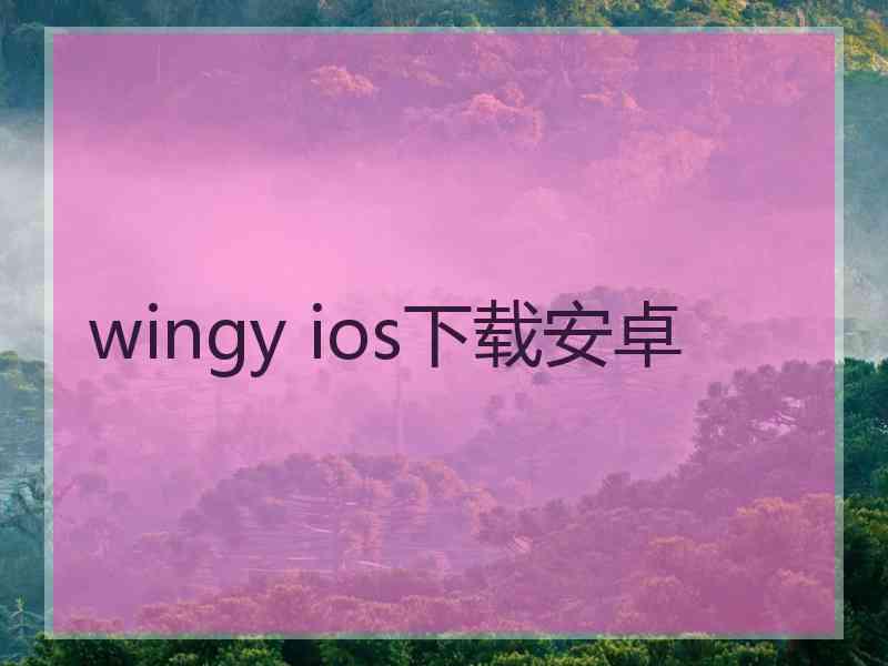 wingy ios下载安卓